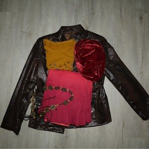 A bohemian, gender-bending, artsy look.